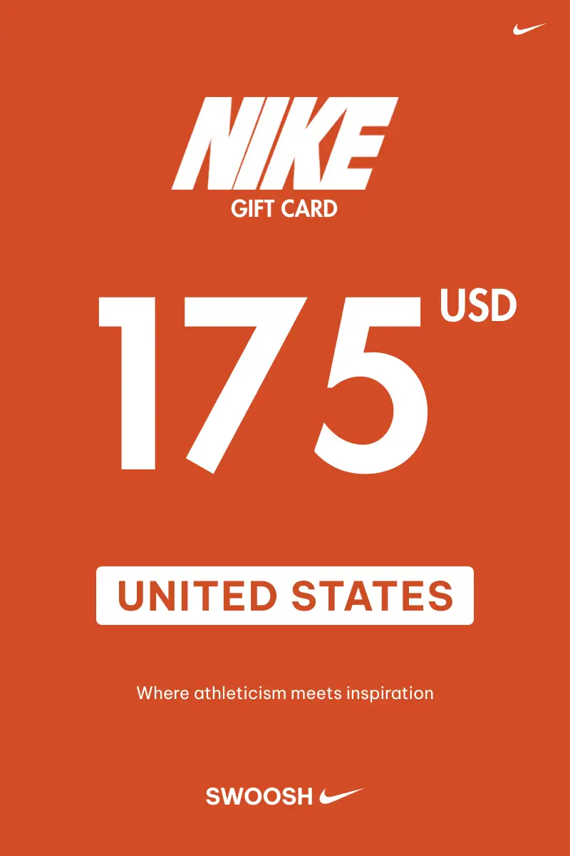 Nike 175 USD Gift Card (United States) - Digital Key