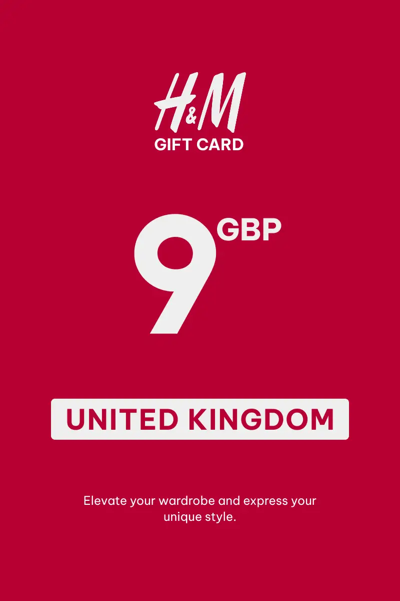 HandM 9 GBP Gift Card (United Kingdom) - Digital Key