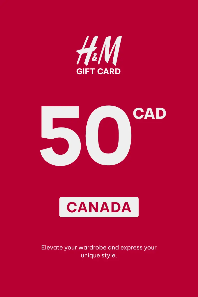 HandM 50 CAD Gift Card (Canada) - Digital Key