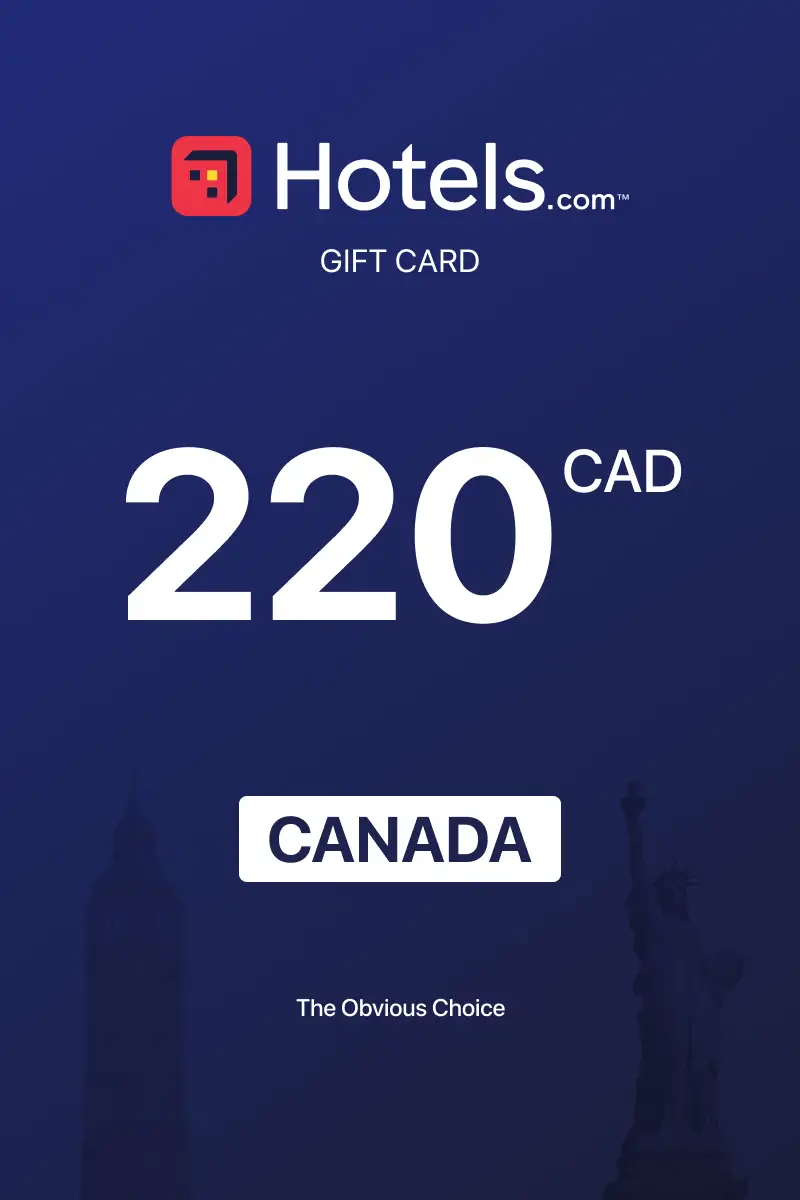 Hotels.com 220 CAD Gift Card (Canada) - Digital Key