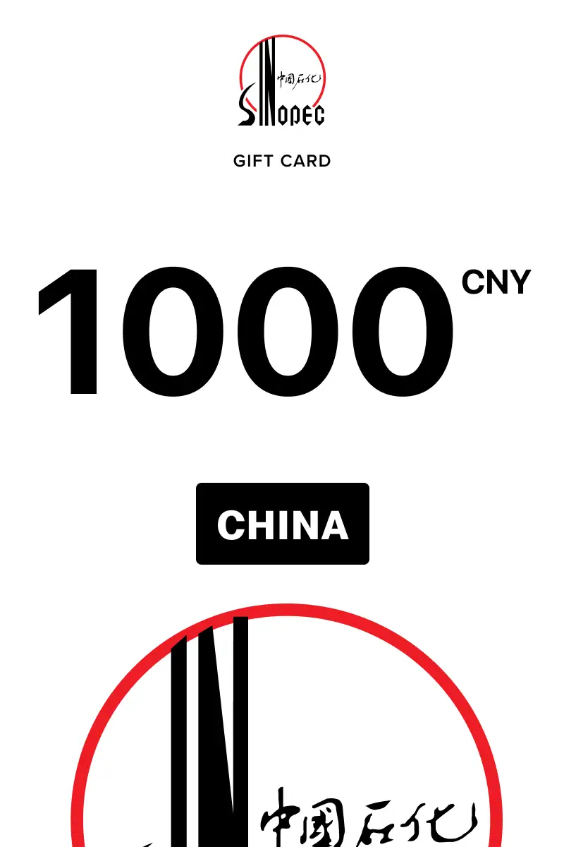 Buy Sinopec 1000 CNY Gift Card (China) - Digital Key