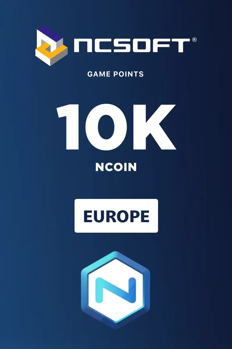 10000 NCoins (Europe) (PC) - NCSoft - Digital Key