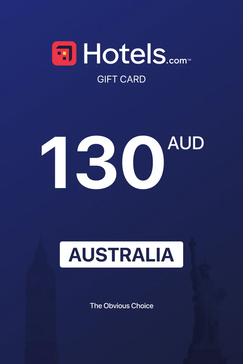 Hotels.com 130 AUD Gift Card (Australia) - Digital Key