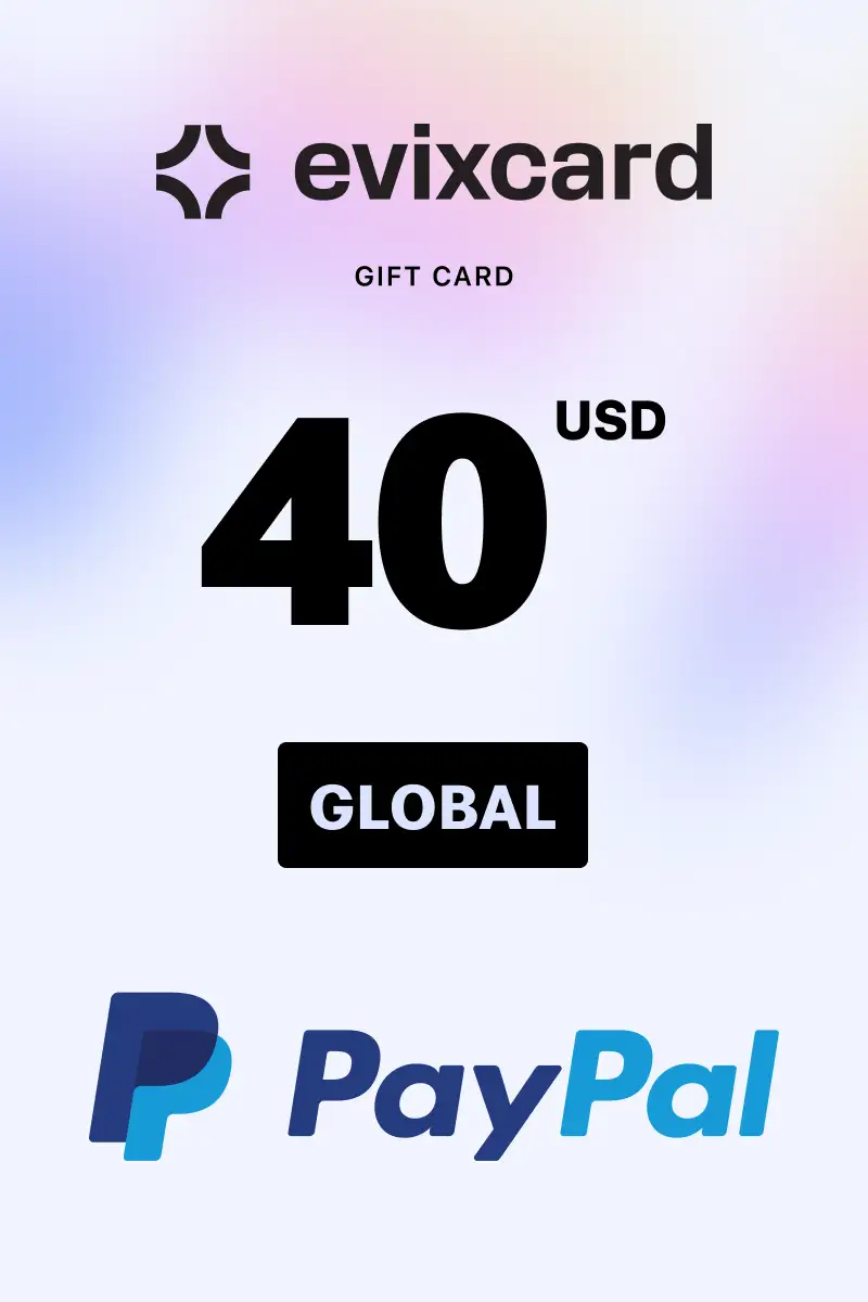 EvixCard PayPal 40 USD Gift Card (Global) - Digital Key