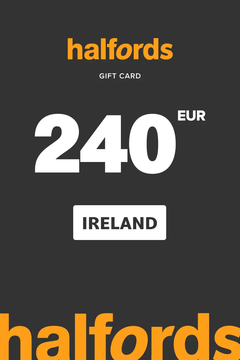 Halfords 240 EUR Gift Card (Ireland) - Digital Key