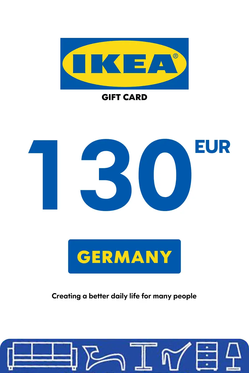 IKEA 130 EUR Gift Card (Germany) - Digital Key