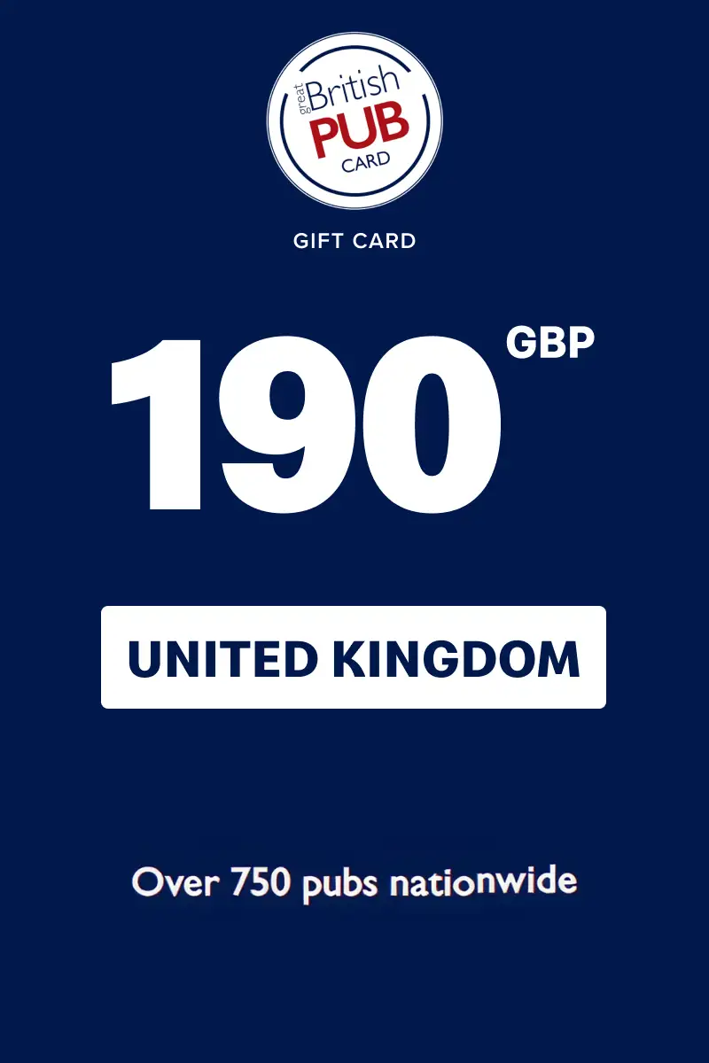 The Great British Pub Card 190 GBP Gift Card (United Kingdom) - Digital Key