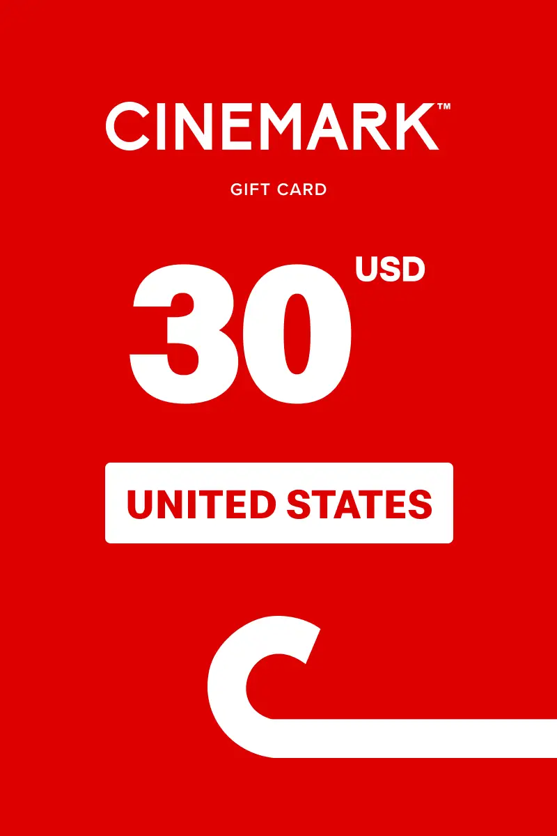 Cinemark 30 USD Gift Card (United States) - Digital Key