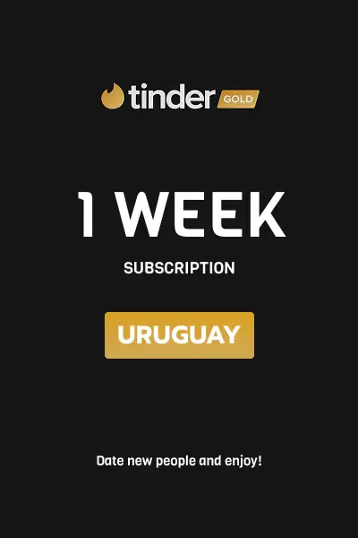 Tinder Gold 1 Week Subscription (Uruguay) - Digital Key