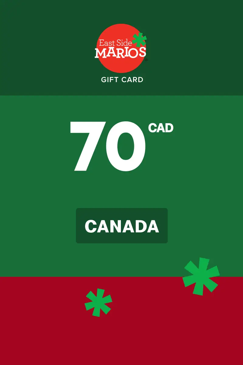 East Side Mario's 70 CAD Gift Card (Canada) - Digital Key