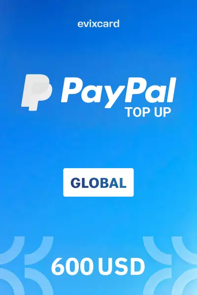 EvixCard PayPal 600 USD Gift Card (Global) - Digital Key