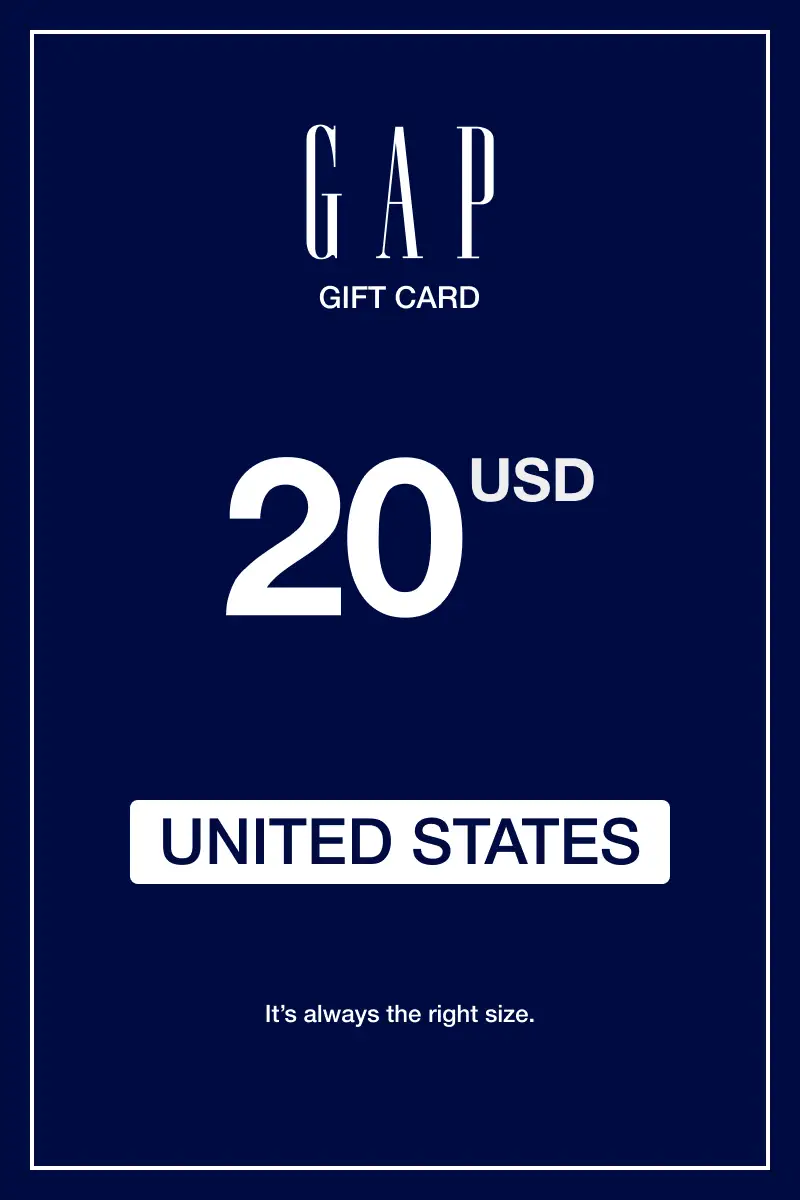Gap 20 USD Gift Card (United States) - Digital Key
