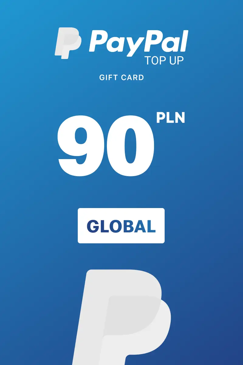 PayPal Instant Top Up 90 PLN Gift Card (Global) - Digital Key