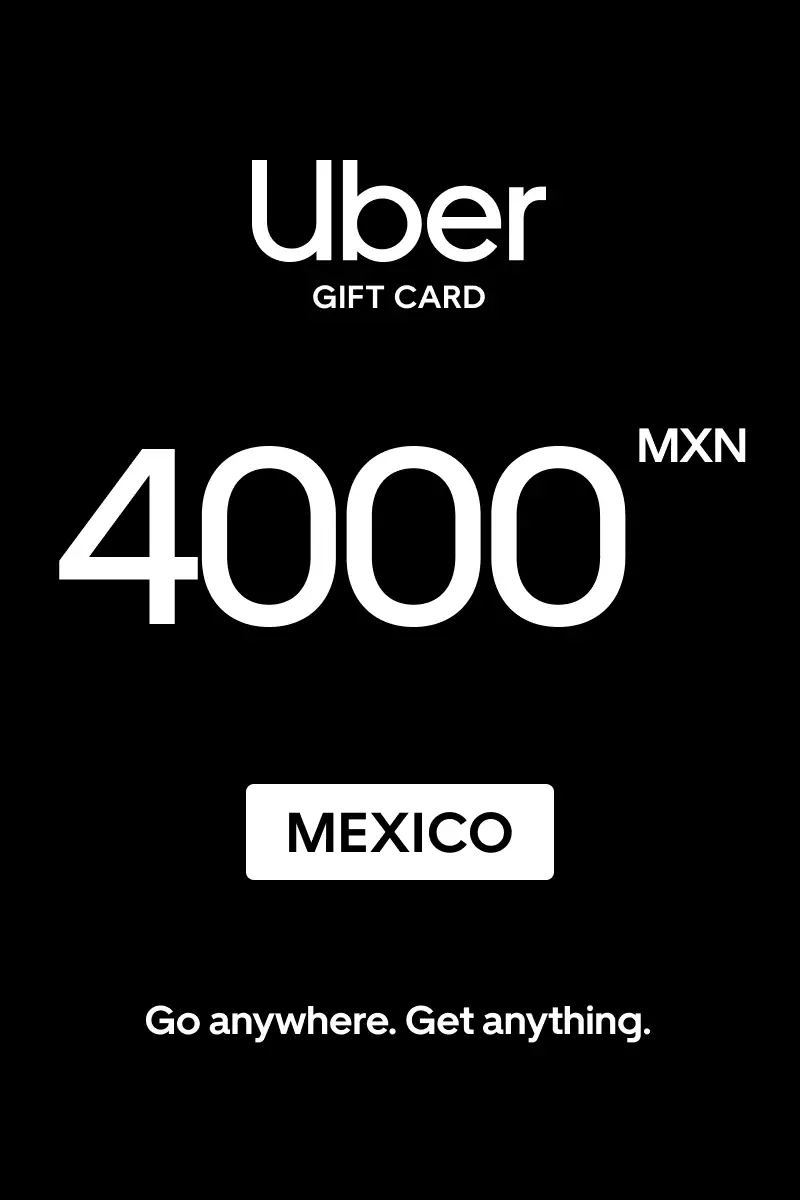 Uber 4000 MXN Gift Card (Mexico) - Digital Key