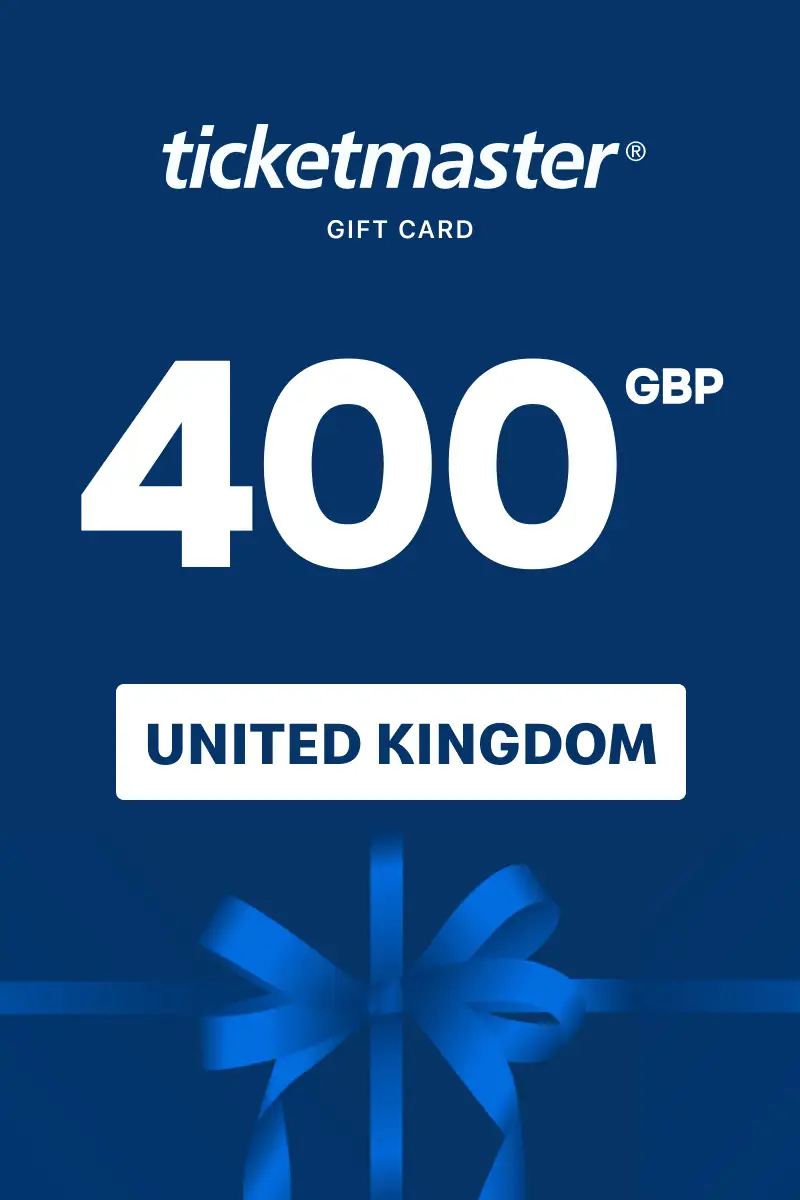 Ticketmaster 400 GBP Gift Card (United Kingdom) - Digital Key