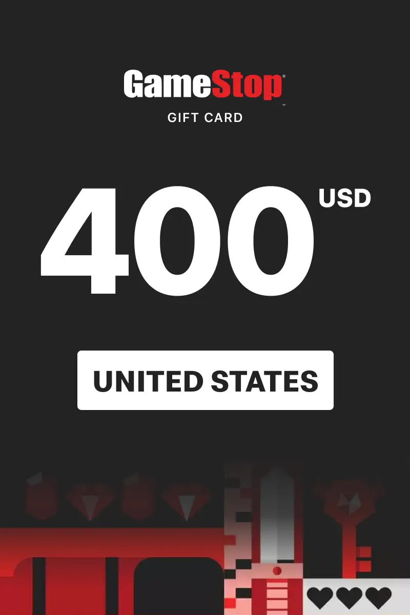 GameStop 400 USD Gift Card (United States) - Digital Key