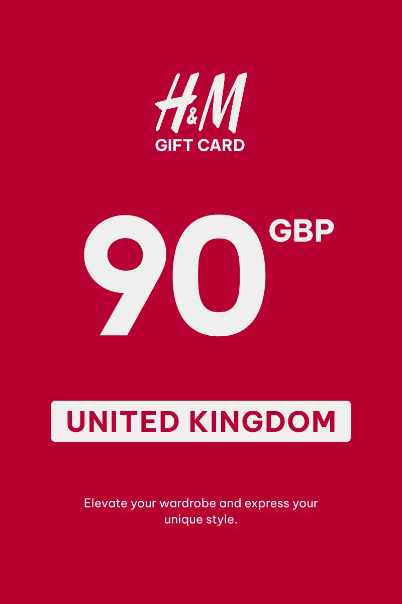 HandM 90 GBP Gift Card (United Kingdom) - Digital Key