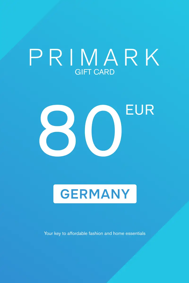 Primark 80 EUR Gift Card (Germany) - Digital Key