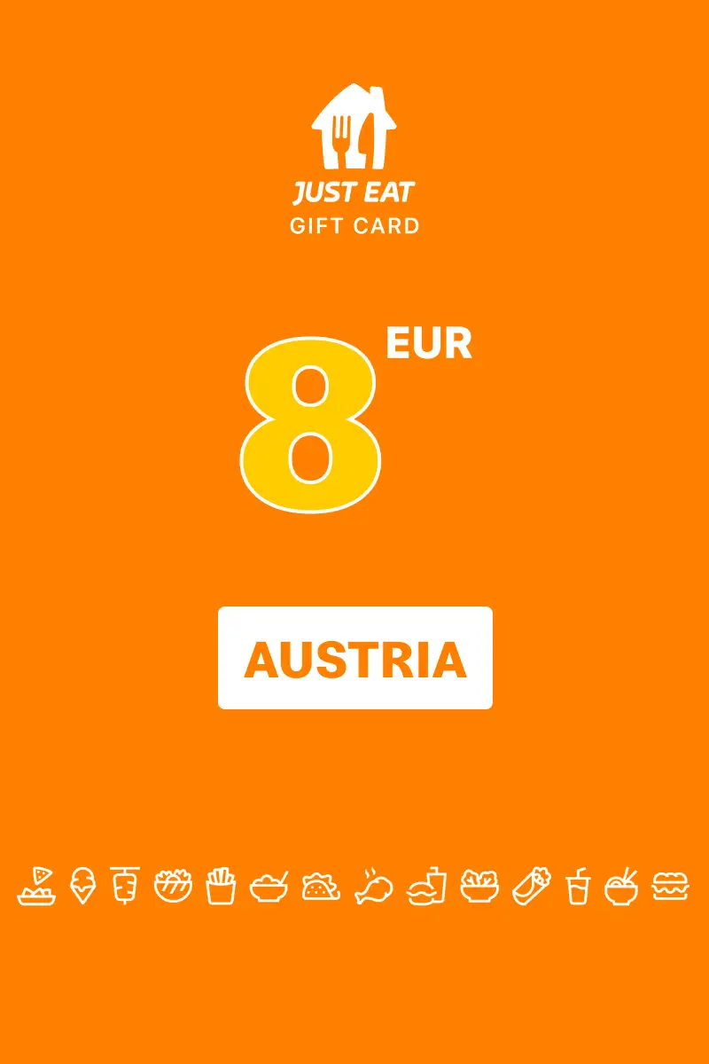 Lieferando (Just Eat) 8 EUR Gift Card (Austria) - Digital Key