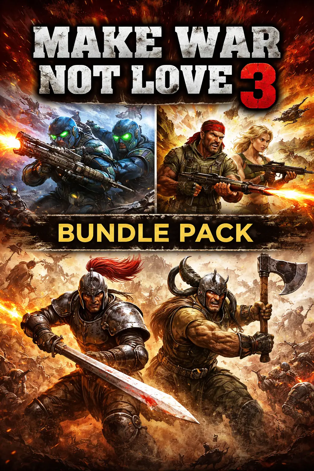 Make War Not Love 3 Bundle Pack (Global) (PC) - Steam - Digital Key