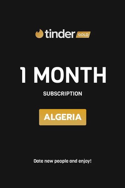 Tinder Gold 1 Month Subscription (Algeria) - Digital Key