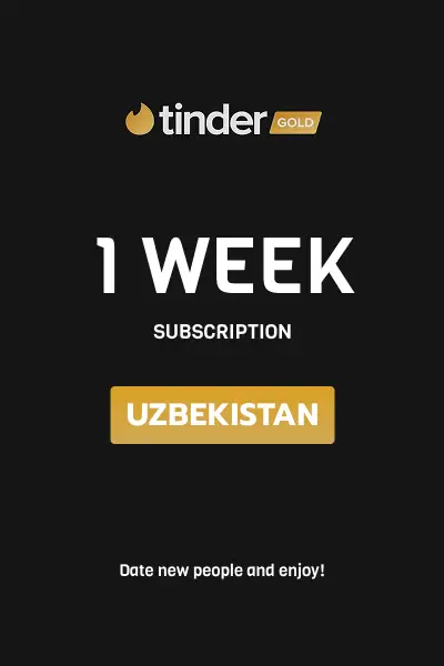 Tinder Gold 1 Week Subscription (Uzbekistan) - Digital Key