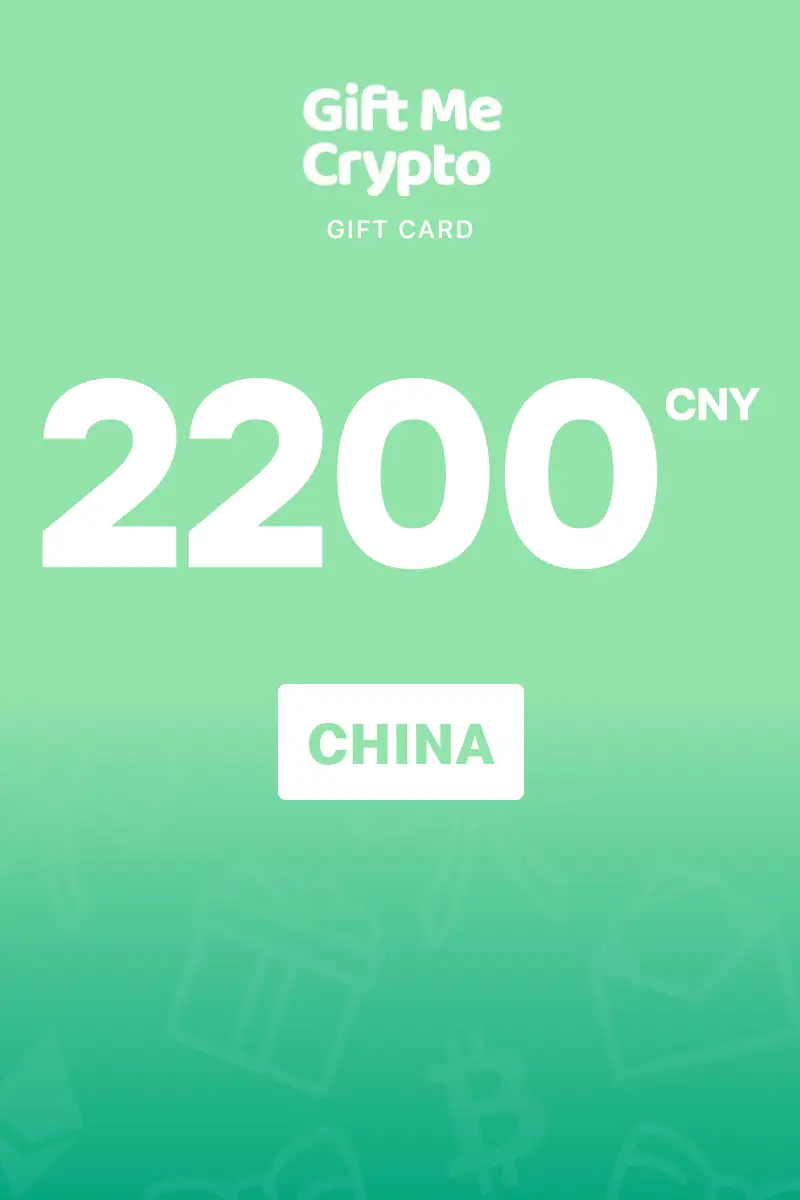 Gift Me Crypto 2200 CNY Gift Card (China) - Digital Key
