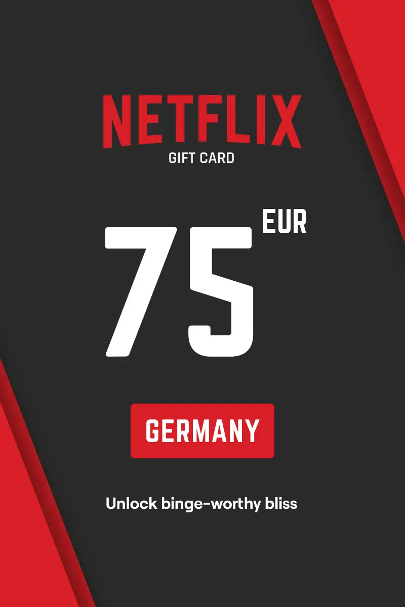 Netflix 75 EUR Gift Card (Germany) - Digital Key