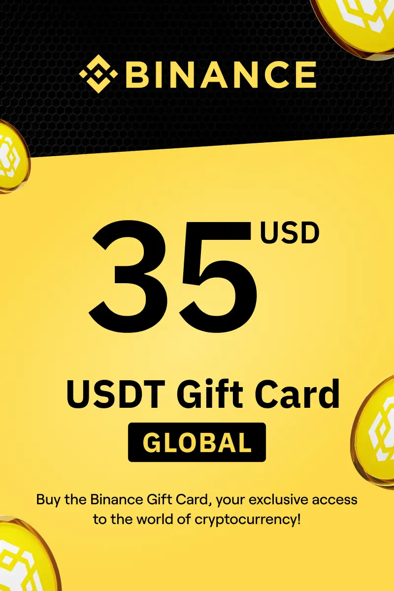 Buy Binance (USDT) 35 USD Gift Card (Global) - Digital Key