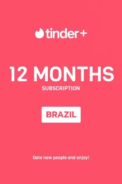 Tinder Plus - 12 Months Subscription (Brazil) - Digital Key