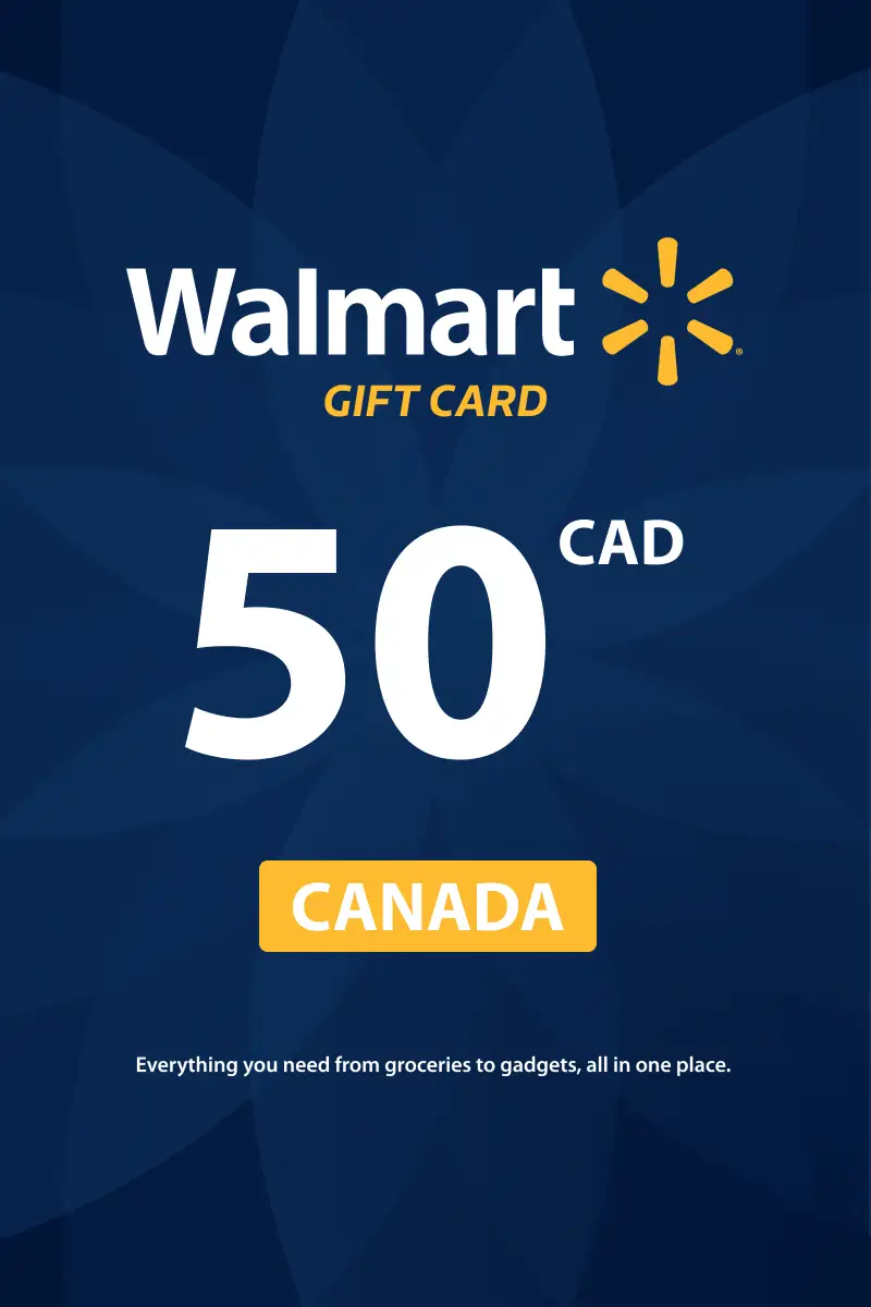 Walmart 50 CAD Gift Card (Canada) - Digital Key