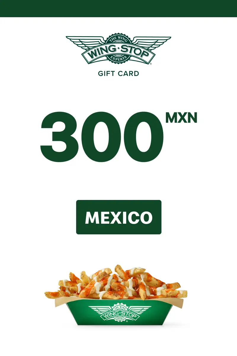 Wing Stop 300 MXN Gift Card (Mexico) - Digital Key