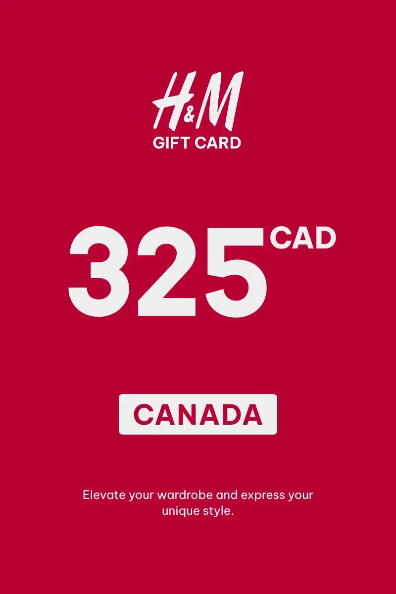 HandM 325 CAD Gift Card (Canada) - Digital Key