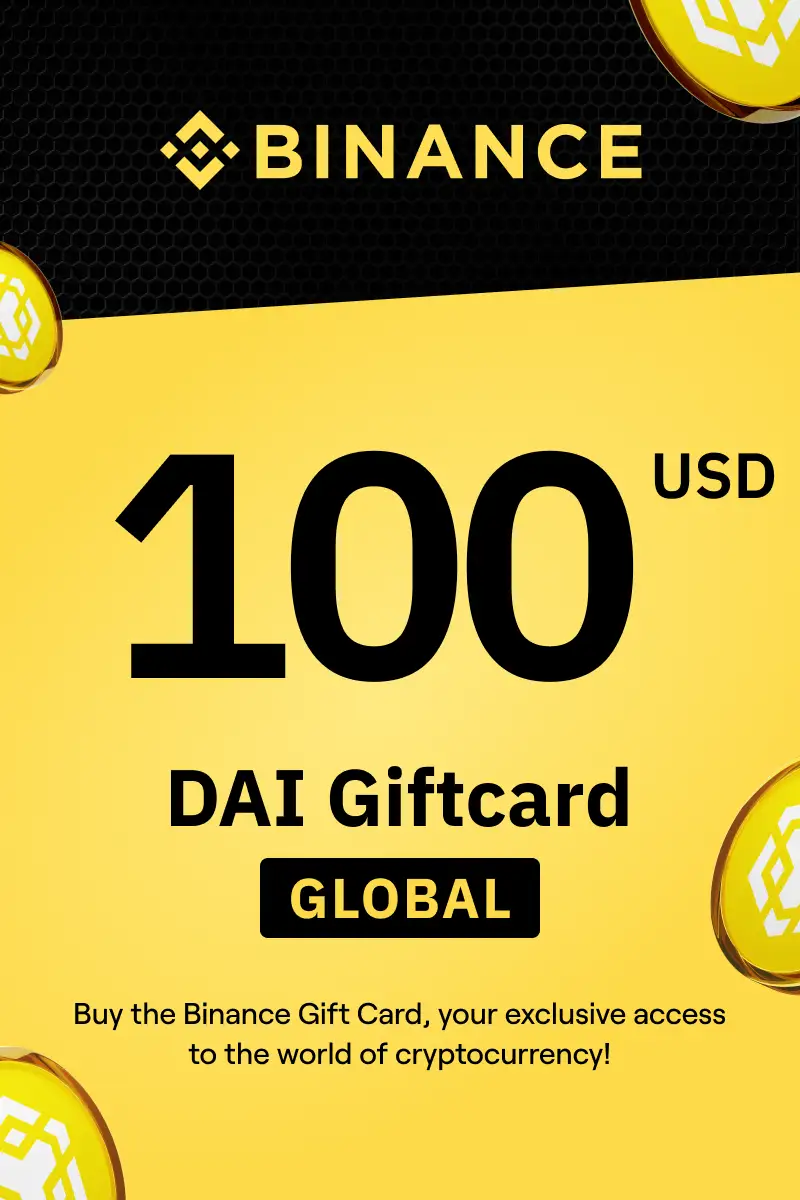 Binance (DAI) 100 USD Gift Card (Global) - Digital Key