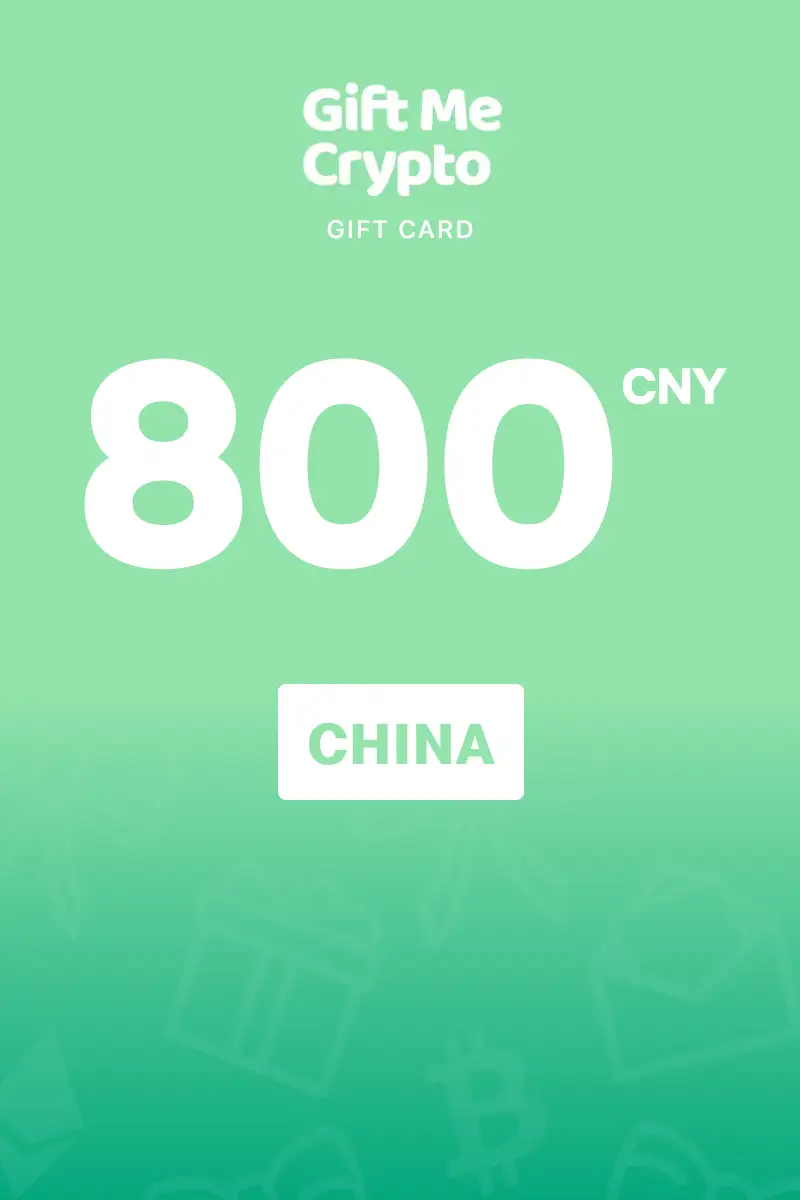 Gift Me Crypto 800 CNY Gift Card (China) - Digital Key