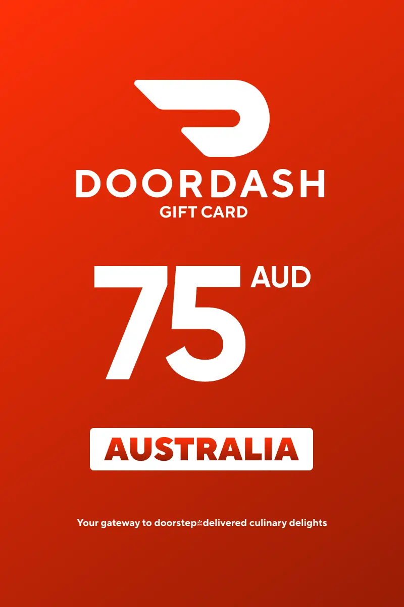 DoorDash 75 AUD Gift Card (Australia) - Digital Key