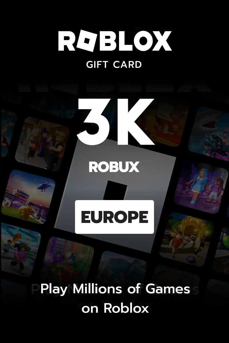 Roblox - 3000 Robux (Europe) - Digital Key