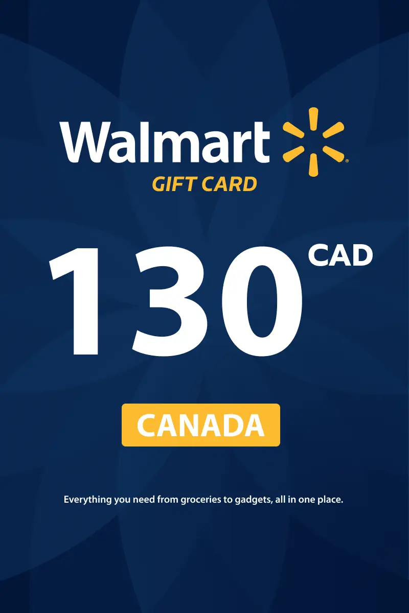 Walmart 130 CAD Gift Card (Canada) - Digital Key