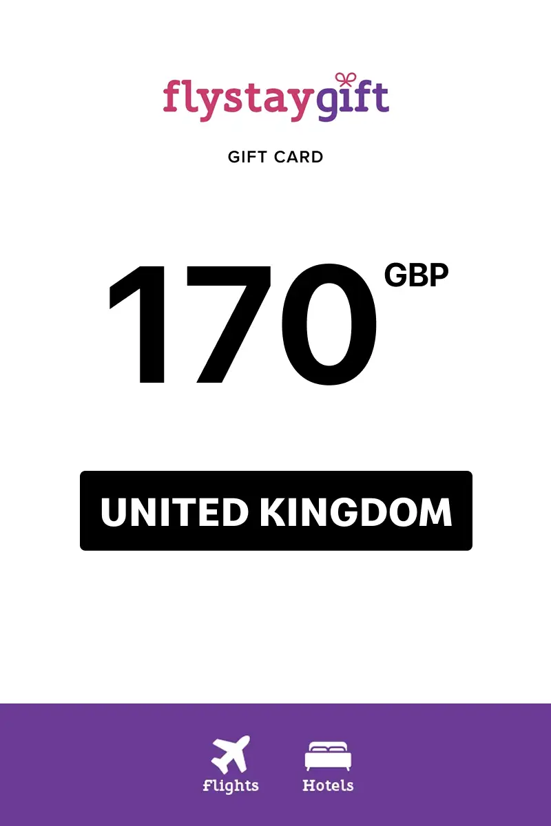 Flystay Gift 170 GBP Gift Card (United Kingdom) - Digital Key