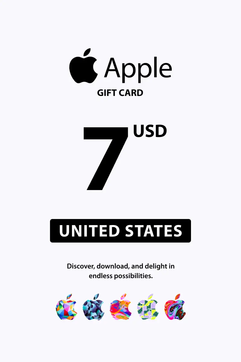 Apple 7 USD Gift Card (United States) - Digital Key