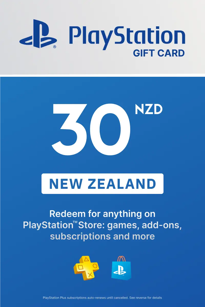 PlayStation Store 30 NZD Gift Card (New Zealand) - Digital Key