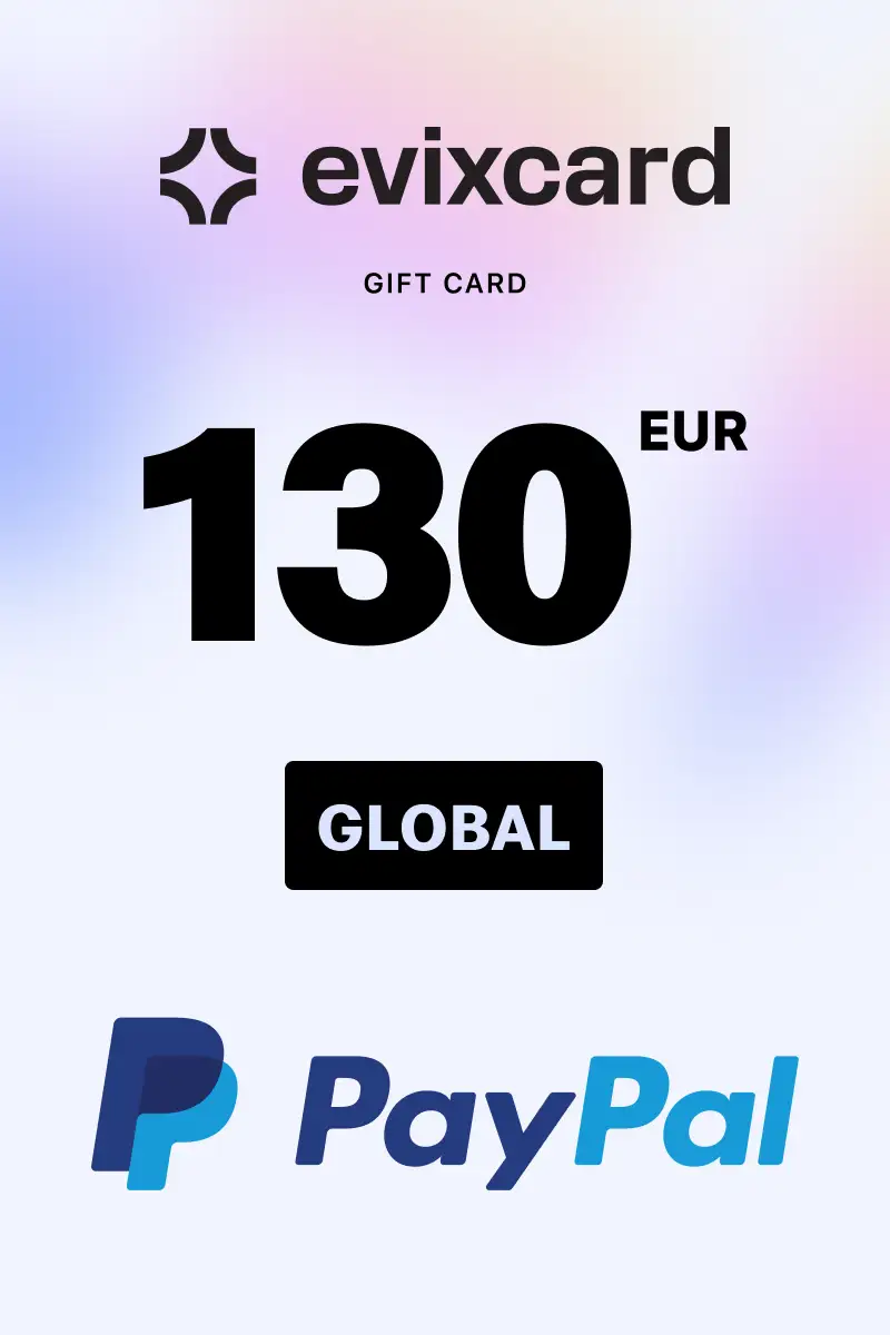 EvixCard PayPal 130 EUR Gift Card (Global) - Digital Key