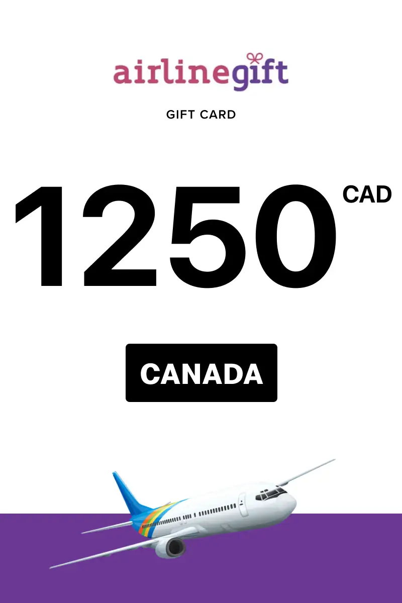 Airline Gift 1250 CAD Gift Card (Canada) - Digital Key