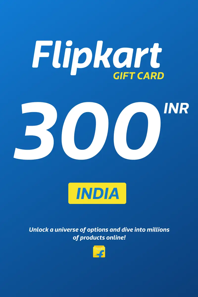 Flipkart 300 INR Gift Card (India) - Digital Key