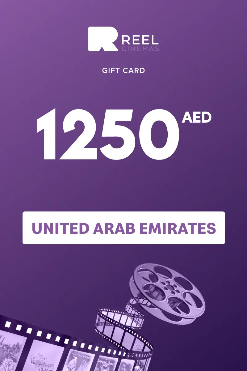 Reel Cinema 1250 AED Gift Card (United Arab Emirates) - Digital Key