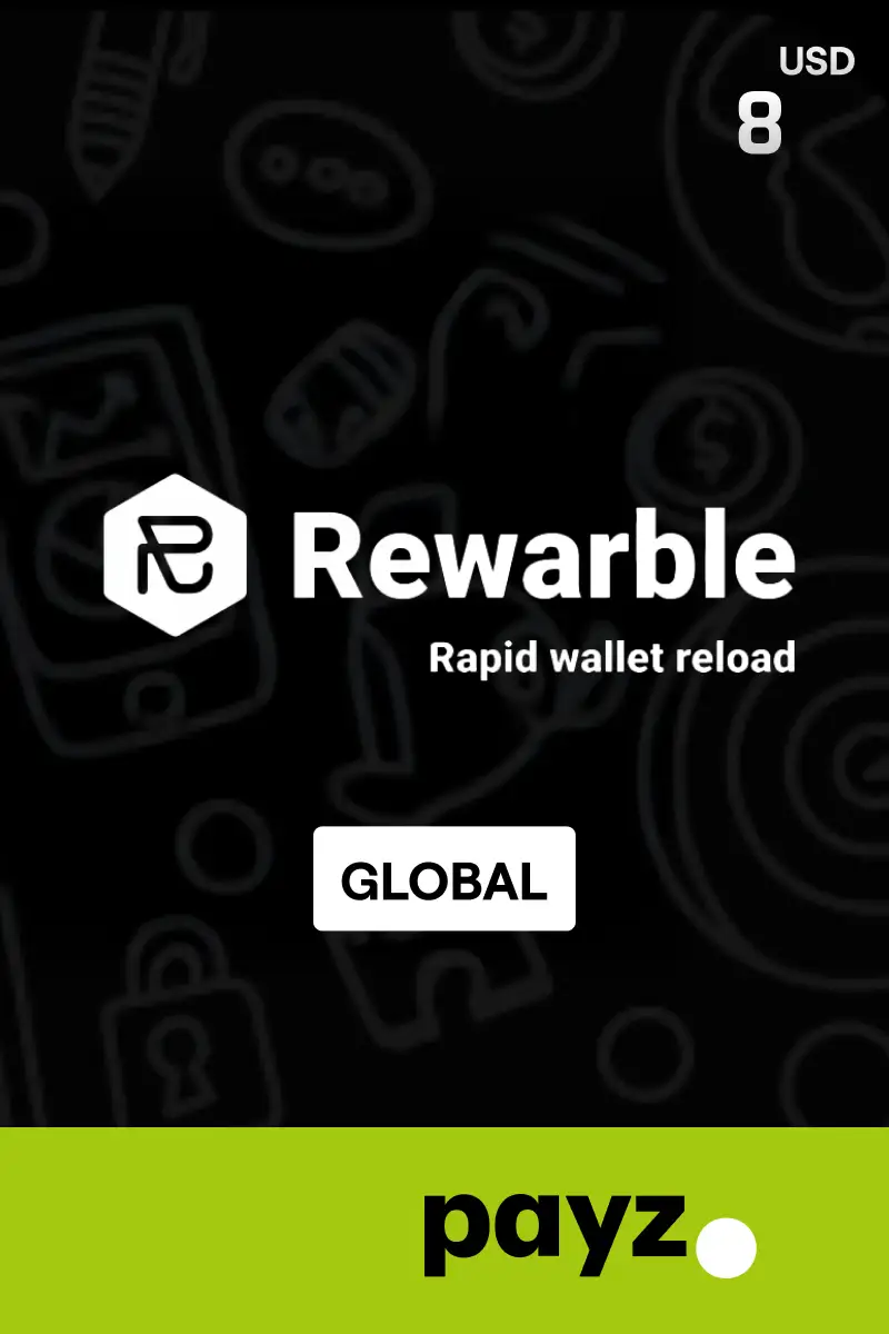 Rewarble PayZ 8 USD (Global) - Rewarble - Digital Key