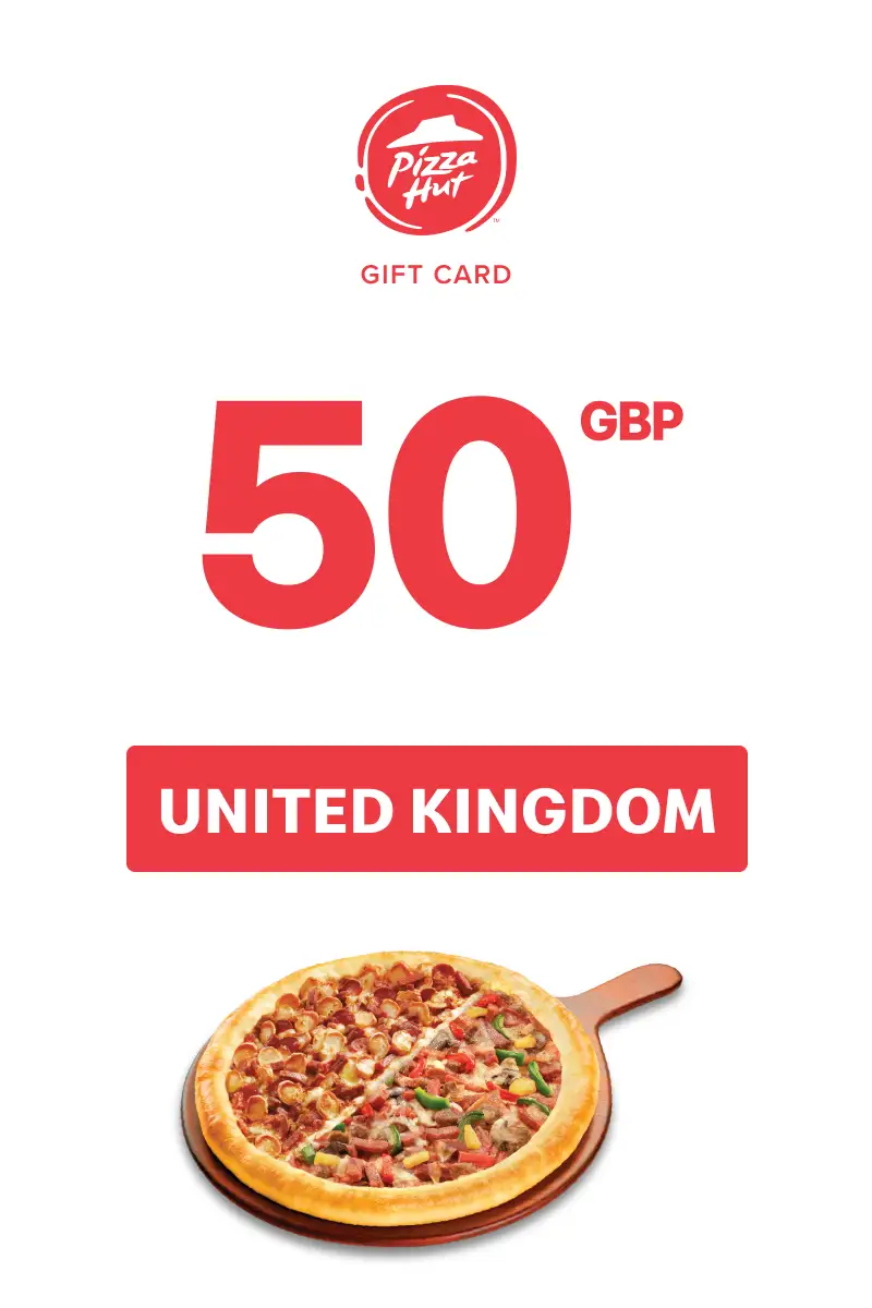 Pizza Hut 50 GBP Gift Card (United Kingdom) - Digital Key