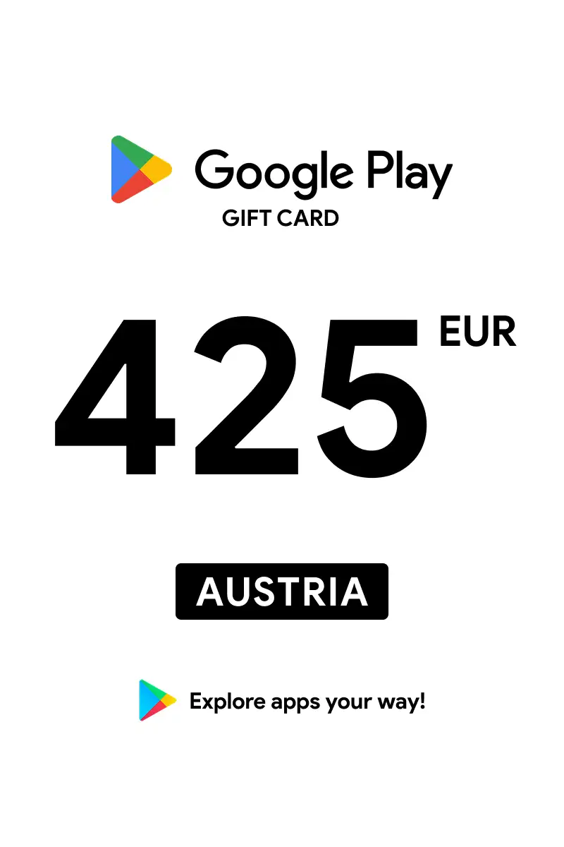 Google Play 425 EUR Gift Card (Austria) - Digital Key