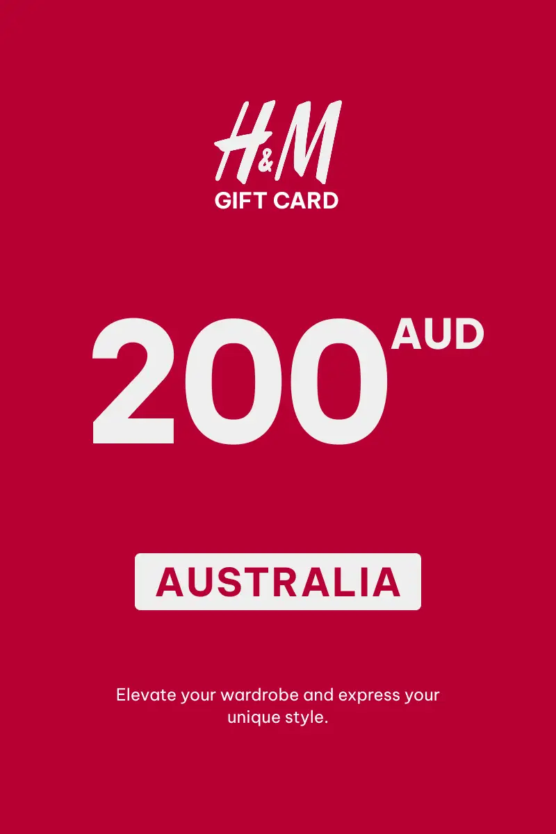 HandM 200 AUD Gift Card (Australia) - Digital Key