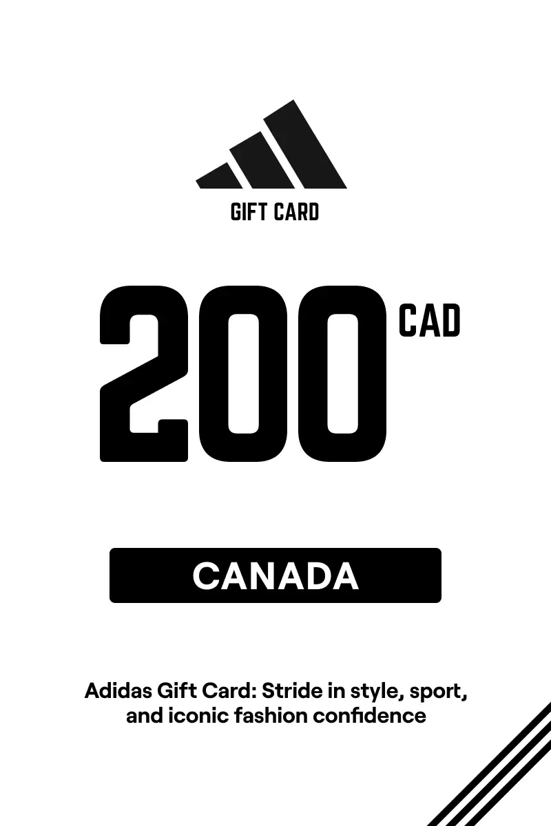 Adidas 200 CAD Gift Card (Canada) - Digital Key